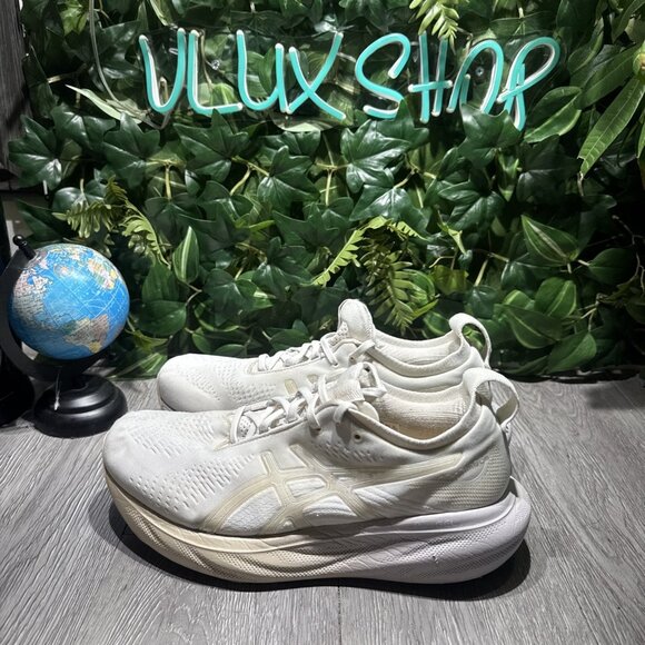 ASICS Gel Nimbus 25 (1012B626) Women's Size 10.5 Running Shoes White - Picture 4 of 11